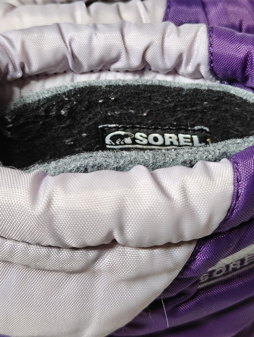 Sorel Youth Cub Insulated Purple Lavender Winter Snow Boots Toddler Girl's 12 - Picture 9 of 11
